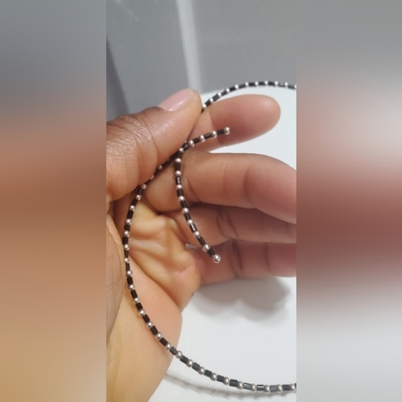 Choker Cord Necklace Haematite Beads. 🌴 - Picture 8 of 8